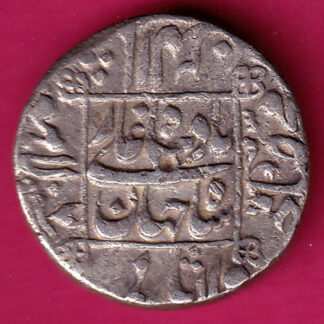 Mughals Shahjahan lahore mint in left margin rare one rupee - FA174H