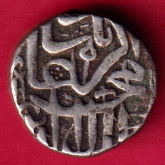 Mughals Mohd.Akbar Mehmudi silver coin-FA3387