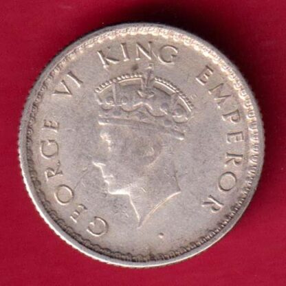 British India 1939 George Vi 1/4 Rupee-FA4016
