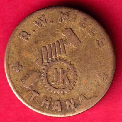 canteen token :- R.W. MILLES - THANA-FA4079