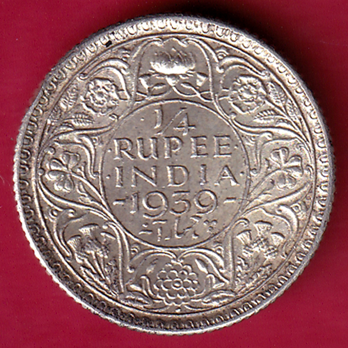 British India 1939 Bombay Mint George Vi 1/4 Rupee-FA4208 – Indian ...