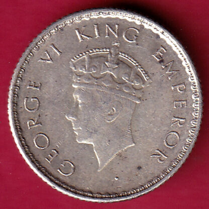 British India 1939 Bombay Mint George Vi 1/4 Rupee-FA4208