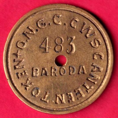 Token: O.N.G.C. CWS Baroda Canteen Token-FA4623