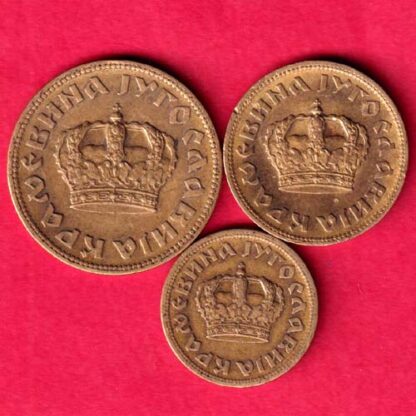 Yugoslavia 1938 THREE COIN SET -FA4710 - Image 2