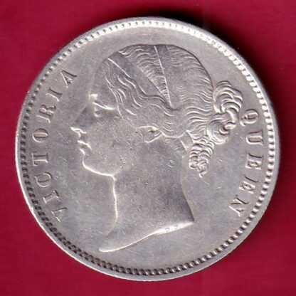 East India Company 1840 Divided Legend Victoria Queen One Rupee -FA4739