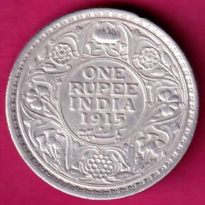 British India 1915 George v One Rupee -FA5304