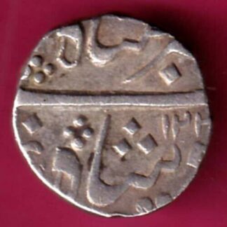 BRODA STATE anand rao  PETLAD MINT HALF RUPEE RARE SILVER -FA5363
