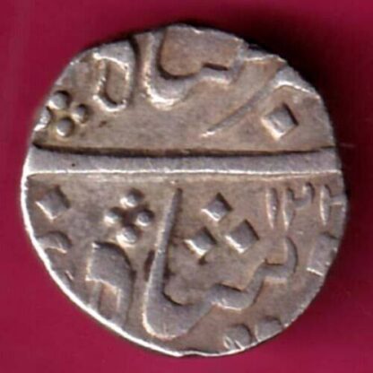 BRODA STATE anand rao  PETLAD MINT HALF RUPEE RARE SILVER -FA5363