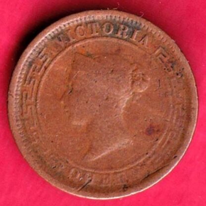 Ceylon 1901 Victoria Queen Half Cent -FA5666