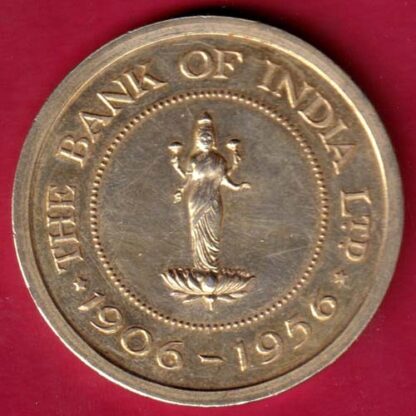 Silver Token: The bank of india ltd. 1906-1956 -FA5723 - Image 2
