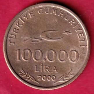 Turkiye Cumhuriyeti 2000 Mustafa Kemal Ataurk 100.000 Lira  -FA5853