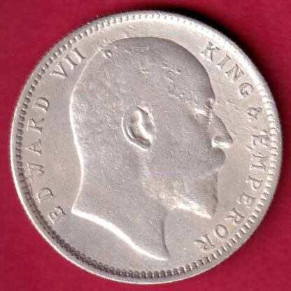 British India 1905 Edward Vii King & Emperor One Rupee :- FA6008 - Image 2