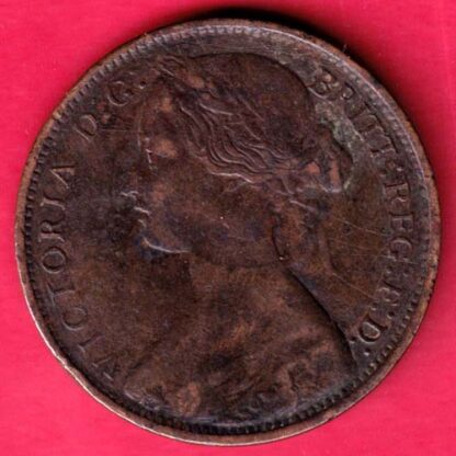 Viotoria D:C:  BRITT: Rec:F:D: 1865 One Penny - FA6030 - Image 2