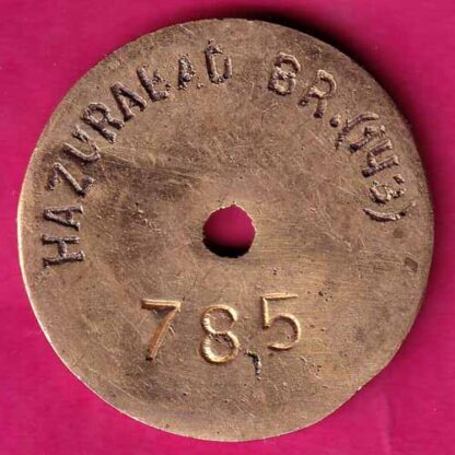 BANK TOKEN :- State Bank Of Hyderabad 785 – Hazurabad  BR.  (143) :- FA6403 - Image 2
