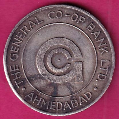 Silver BANK TOKEN :- THE GENERAL CO-OP BANK LTD AHMEDABAD :- FA6474