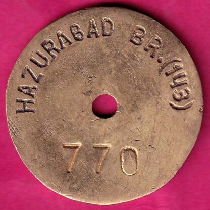 BANK TOKEN :- State Bank Of Hyderabad, 770 Huzurabad BR. (143) :- FA6554 - Image 2