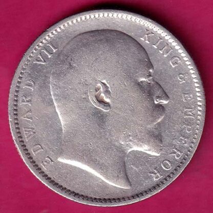British India 1908 Edward Vii king Emperor One Rupee :- FA6420 - Image 2