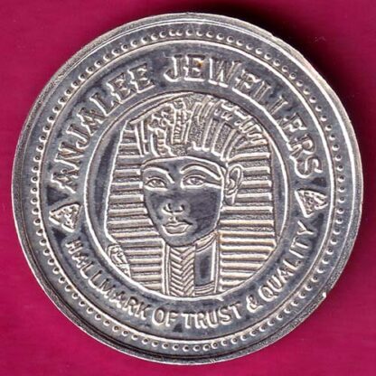 SILVER TOKEN :- SHREE MAHALAXMI HALLMARK OF TRUST & QUALITY ANJALEE JEWELLERS :- FA6757 - Image 2