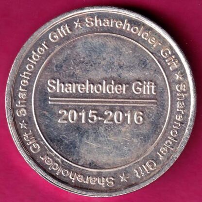Silver Token :- The Ahmedabad Mercantile Co-Op. Bank Ltd 2015-2016 Shareholder Gift  :- FA6758 - Image 2