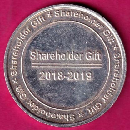 Silver Token :- The Ahmedabad Mercantile Co-Op. Bank Ltd. 2018-2019 Shareholder Gift :-  FA6833 - Image 2