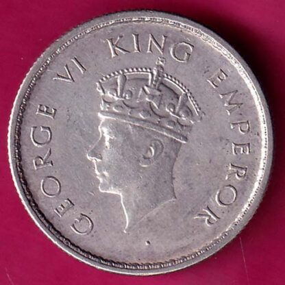 British India 1939 George VI Bombay Mint half Rupee Silver Coin :- FA6845 - Image 2