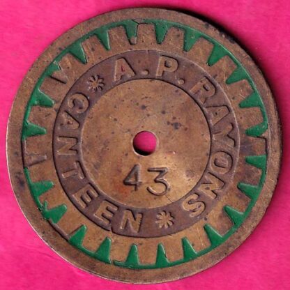 TOKEN :- CANTEEN A.P.RAYONS 43 :- FA6852
