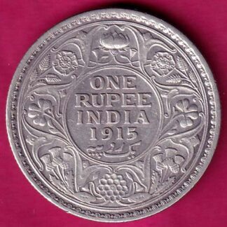 British India 1915 George v One Rupee :- FA6879