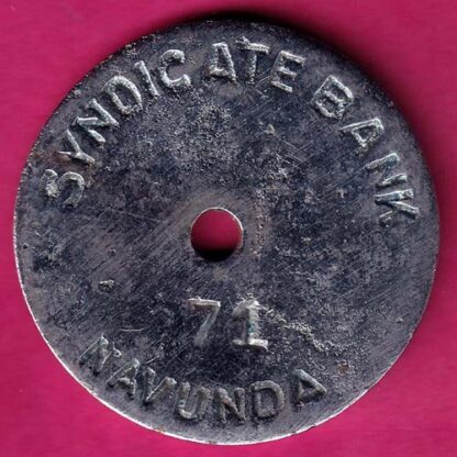 BANK TOKEN :- SYNDICATE BANK NAVUNDA 71 :- FA6952 - Image 2