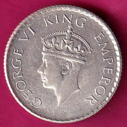 British India 1940 George vi King Emperor 1/4 Rupee -FA7131 - Image 2