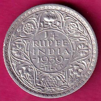 British India 1939 Bombay mint George vi King Emperor 1/4 Rupee  :- FA7152