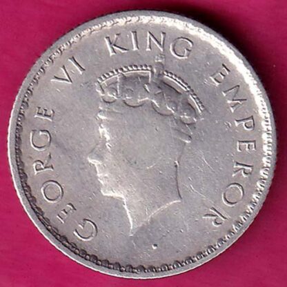 British India 1939 Bombay mint George vi King Emperor 1/4 Rupee  :- FA7152 - Image 2