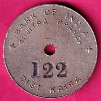 Bank Token :- Bank Of India Sojitra Branch Dist Kaira 122 :- FA7216