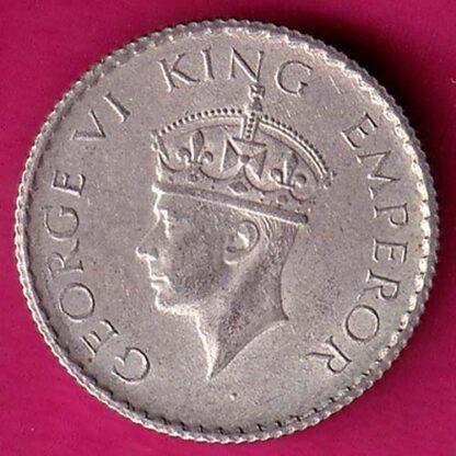 British India 1940 George vi King Emperor 1/4 Rupee   :- FA7225 - Image 2