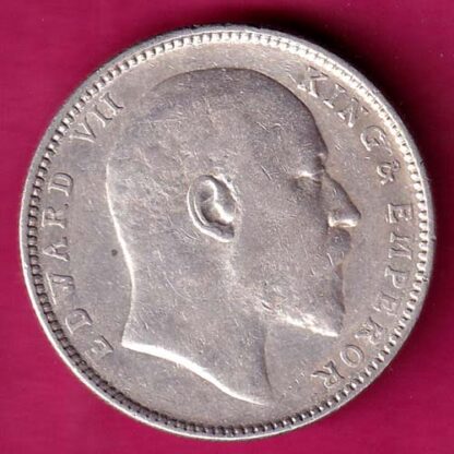 BRITISH INDIA 1907 EDWARD VII KING & EMPEROR ONE RUPEE :- FA7238 - Image 2