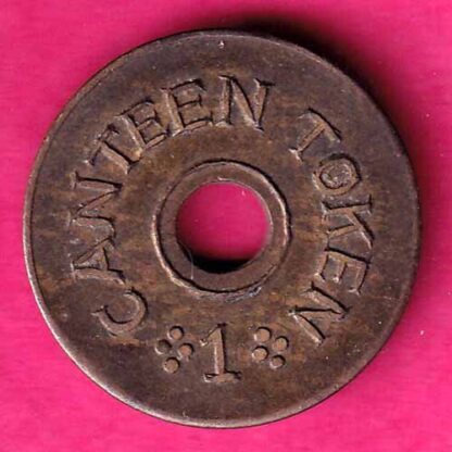 CANTEEN TOKEN :- D.C.C. SIKA CANTEEN TOKEN 1 :-  FA7637