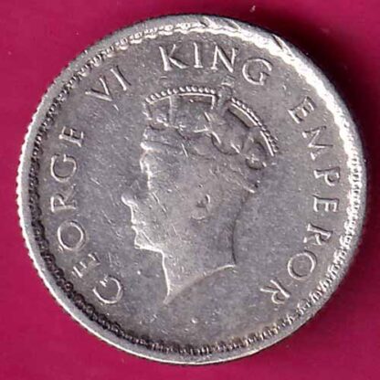 British India 1939 George vi King Emperor 1/4 Rupee :-   FA7723 - Image 2