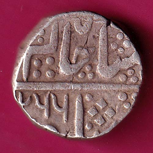 Indore State Sun Face One Rupee :- FA7770 - Image 2