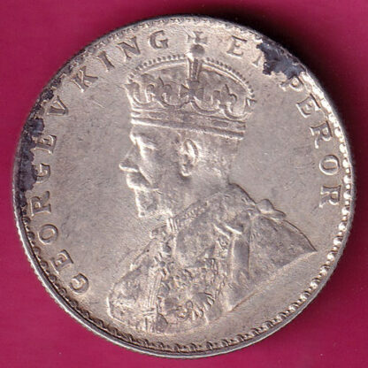 BRITISH INDIA 1912 BOMBAY MINT GEORGE V KING EMPEROR ONE RUPEE :- FA7377 - Image 2