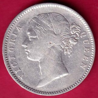 East India Company 1840 Divided Legend Victoria Queen One Rupee  :- FA8126
