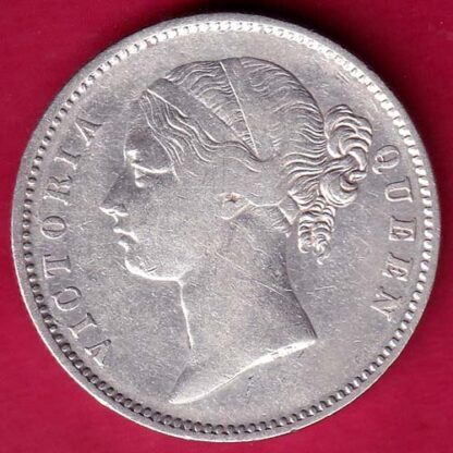 East India Company 1840 Divided Legend Victoria Queen One Rupee  :- FA8126