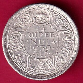 British India 1939 George vi 1/4 Rupee  :-FA8136