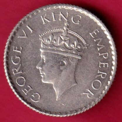 British India 1940 George vi King Emperor 1/4 Rupee :-FA8277 - Image 2