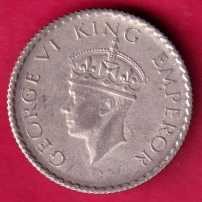 British India 1940 George vi King Emperor 1/4 Rupee  :-FA8368 - Image 2