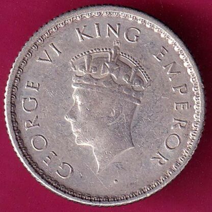 British India 1939 George vi 1/4 Rupee :- FA8054 - Image 2