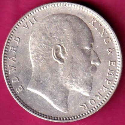 BRITISH INDIA 1907 EDWARD VII KING & EMPEROR ONE RUPEE :- FA8082 - Image 2