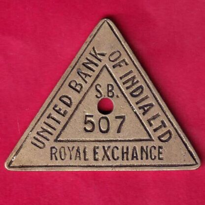 BANK TOKEN : UNITED BANK OF INDIA LTD. ROYAL EXCHANGE S.B. 507 :- FA8228