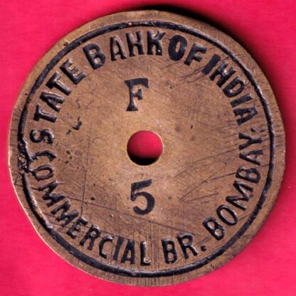 BANK TOKEN - STATE BANK OF INDIA COMMERCIAL  BR.BOMBAY   :-FA8591 - Image 2