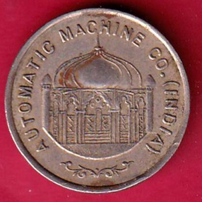 TOKEN -  J.H.SOMERVILLE  AUTOMATIC MACHINE CO. [INDIA] INDIA BURMA AND CEYLON 25 :- FA8867