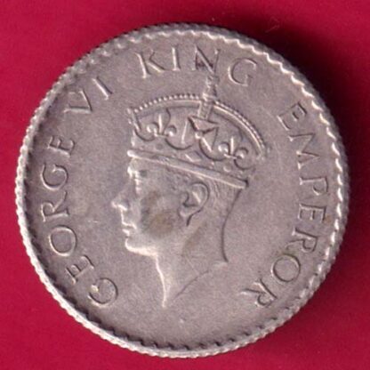 British India 1940 George vi King Emperor 1/4 Rupee :- FA8926 - Image 2
