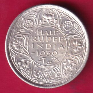 British India 1939 Bombay mint George vi King Emperor Half Rupee :- FA9190